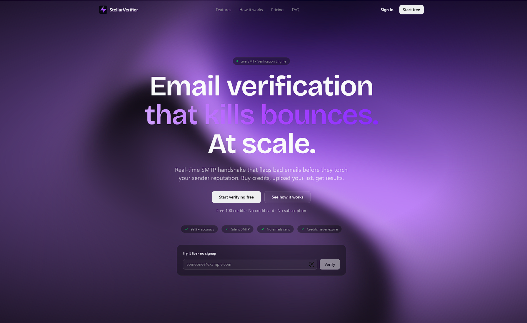 StellarVerifier website